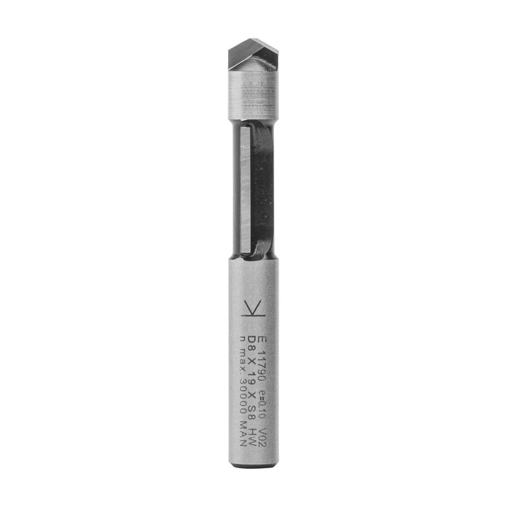 ENT 11790 Ausstechfräser und Kopierfräser HW, Schaft (S) 8 mm, Durchmesser (D) 8 mm, NL 19 mm, SL 32