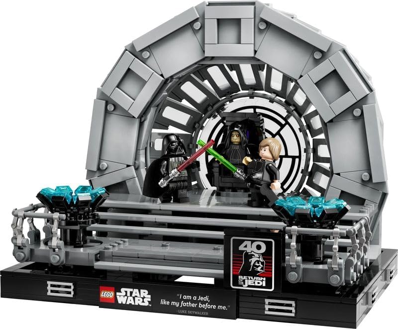 LEGO 75352 Star Wars Thronsaal des Imperators – Diorama, Rückkehr der Jedi-Ritter 40. Jubiläums Set,