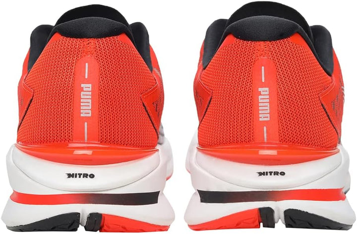 PUMA Herren Electrify Nitro Turn Laufschuh 44 EU Puma Black Metallic Silver Cherry Tomato, 44 EU Pum