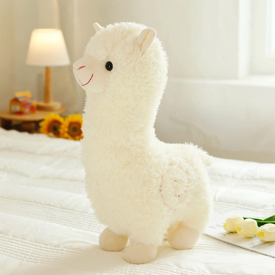 Celawork 35cm Alpaka Kuscheltier, Stand Alpaka Plüschtier, kuschel alpaka, Lama Stofftier Geschenk f
