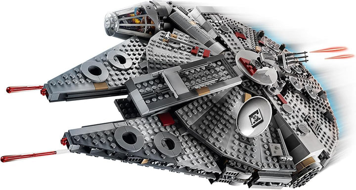 LEGO Star Wars Millennium Falcon Bauspielzeug für Kinder, Jungen & Mädchen, Modellraumschiff-Set mit