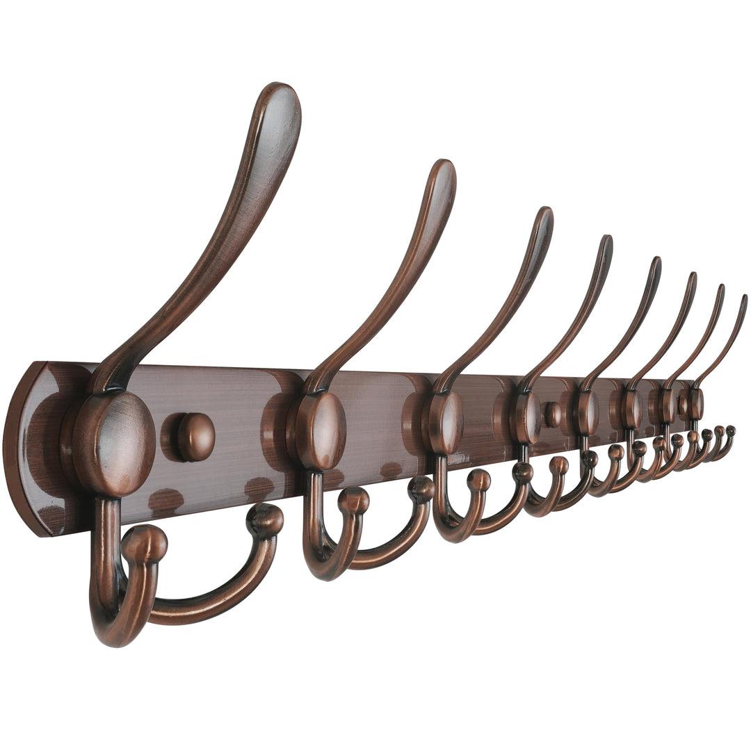 Dseap Garderobenleiste mit 8 haken, schwerlast 74cm Lang garderobenhaken, edelstahl wandgarderobe, k