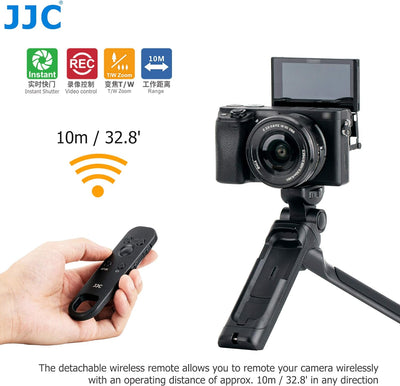 JJC Bluetooth Handgriff Fernbedienung für Sony ZV-E10 ZV-1 ZV-1F A6700 A6600 A6400 A6100 A7C A7SIII