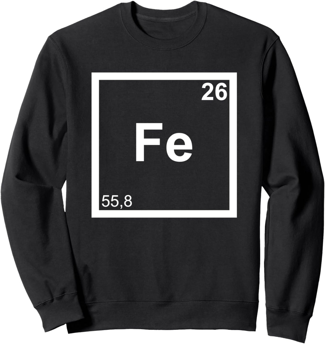 Iron Triathlete Fe Periodic System Swim Bike Run Tee Sweatshirt