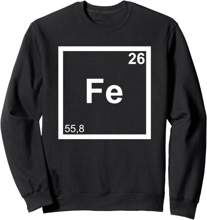 Iron Triathlete Fe Periodic System Swim Bike Run Tee Sweatshirt