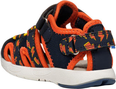 Geox Baby-Jungen Multy Boy B Sandalen, Navy Orange