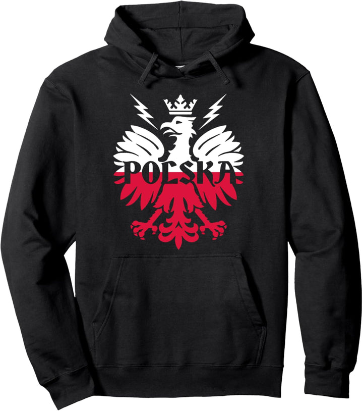 Polish Flag - Polska Eagle - Poland History - Polska Poland Pullover Hoodie