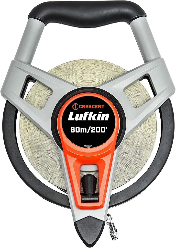 Lufkin FE60CME Glasfaser-Massband 60m x 19mm / 200' x 3/4, mit metrische und englische Masseinteilun