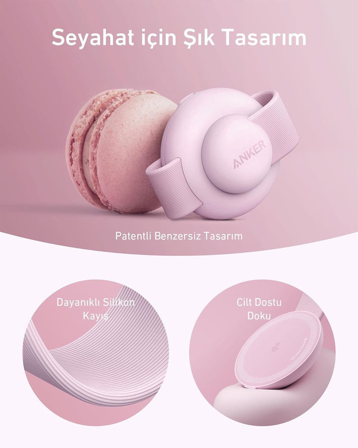 Anker MagGo 3in1 Wireless Folding Charger B25M8, Pink