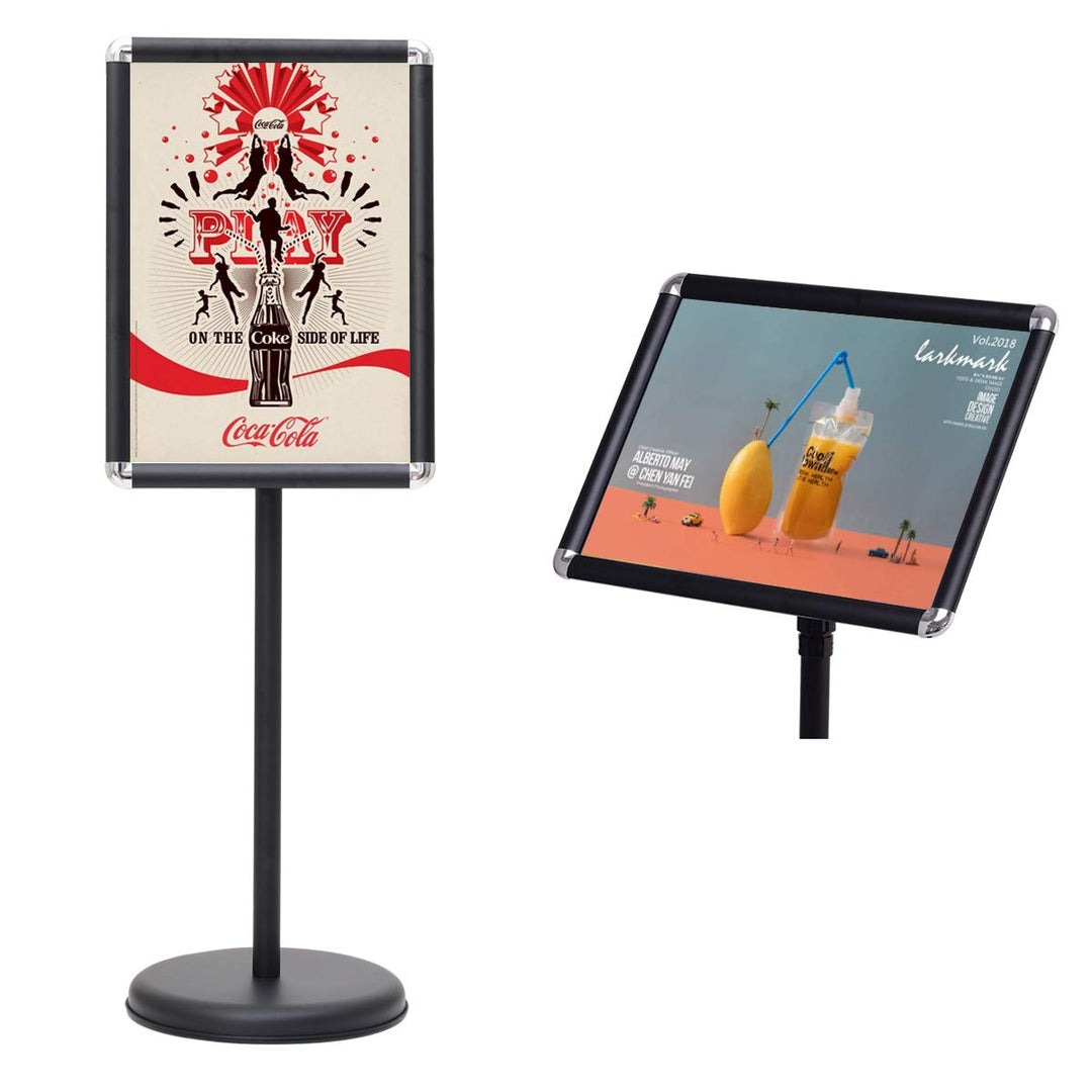 GOPLUS Infoständer Höhenverstellbar, Plakatständer Drehbar, Informationsständer DIN A3/A4, Präsentat