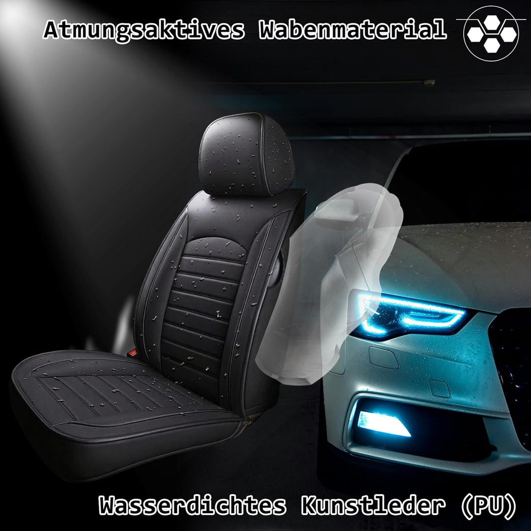 Autositzbezüge Auto Vordersitz 2 Stuck Set Autositzbezüge Leder Universal Set Für Mercedes Benz B-Kl