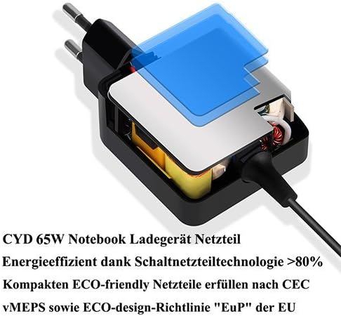 CYD 65W 20V 3.25A Notebook-Netzteil für Lenovo Laptop ladekabel Flex 2 15 15D 14 10 G40 G50 0B47455