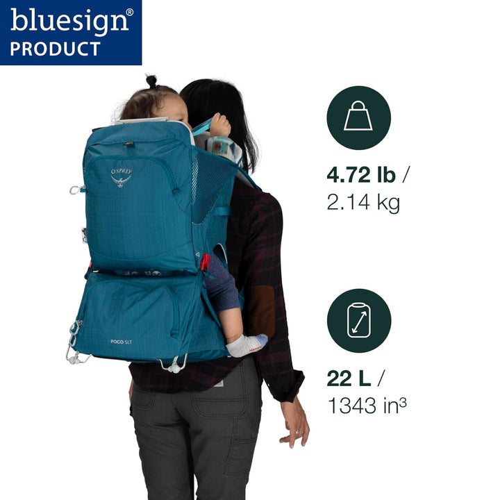 Osprey Poco Child Carriers - Deluxe child cokpit - Buil-in sunshade - Breathable Suspension - Adjust