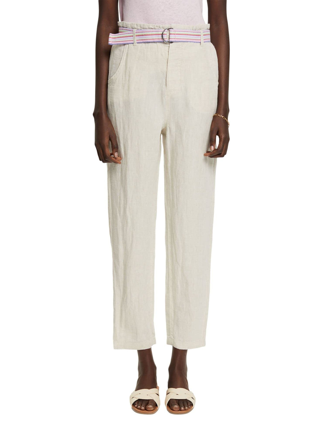 ESPRIT Damen Hose 36 260/Light Taupe, 36 260/Light Taupe