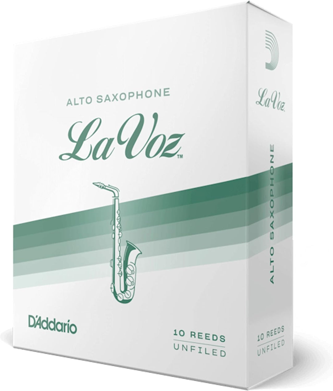 La Voz Blätter für Altsaxophon Stärke Medium (10 Stück) Alto Medium, Alto Medium