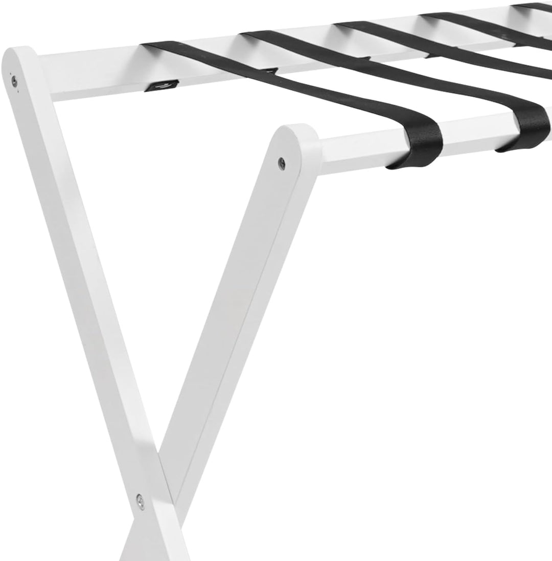 Kofferständer Klappbar, 2 Stück Gepäckträger aus Bambus - 64 x 39 x 58cm, 2 Ablagen Kofferablage für