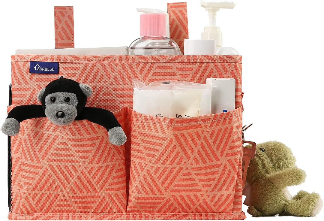Surblue Bedside Caddy Hängebett Organizer Aufbewahrungstasche Tasche für Etagen-und Krankenhausbette