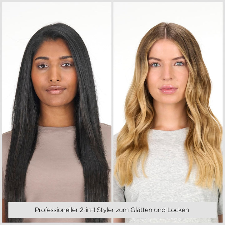 BaByliss Straight & Curl Brilliance 2-in-1 Glätteisen ST482E, Schwarz Glätteisen_Straight & Curl Bri