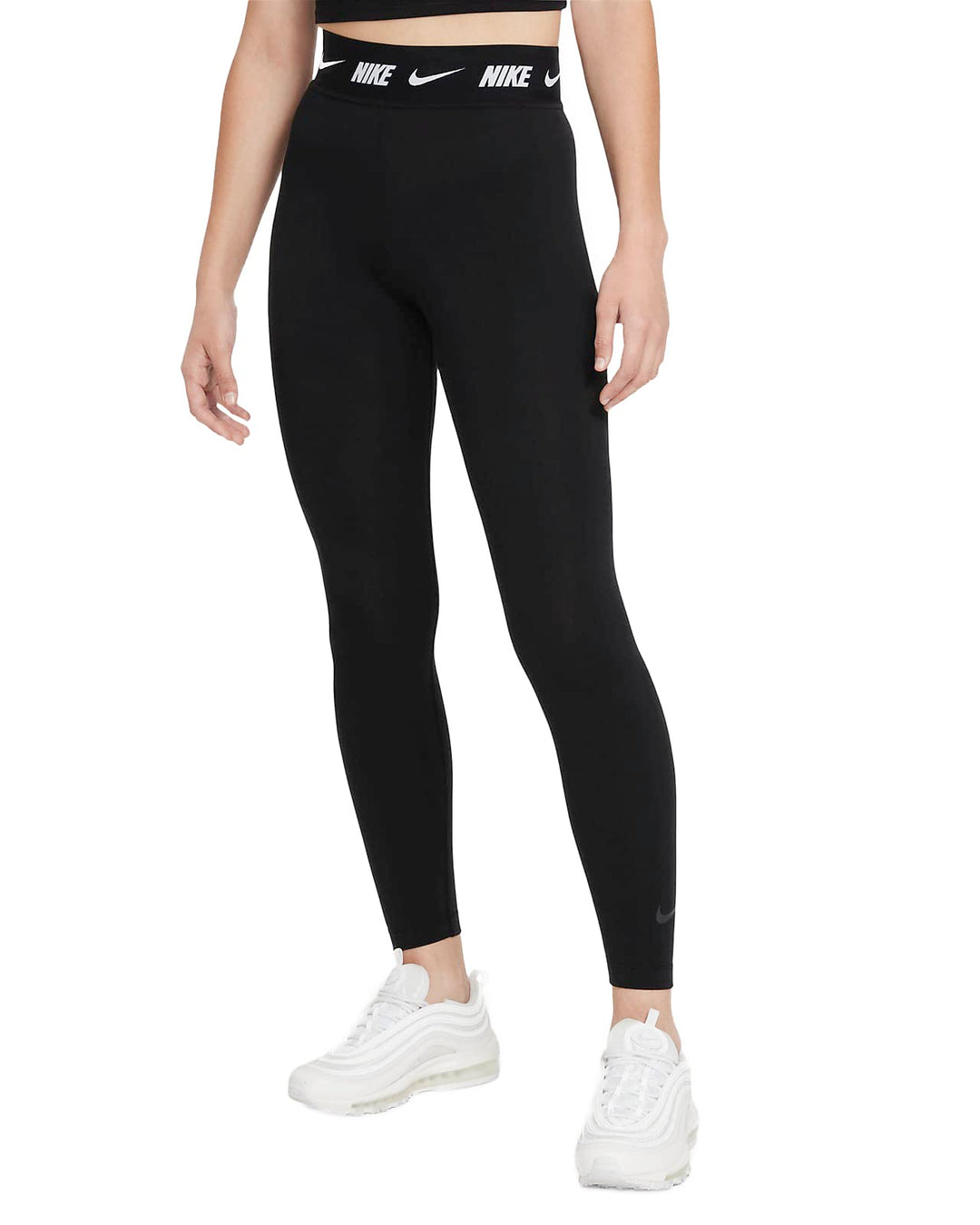 Nike Damen NSW Club Hlggng T-Shirt, Plum Eclipse/Schwarz, S