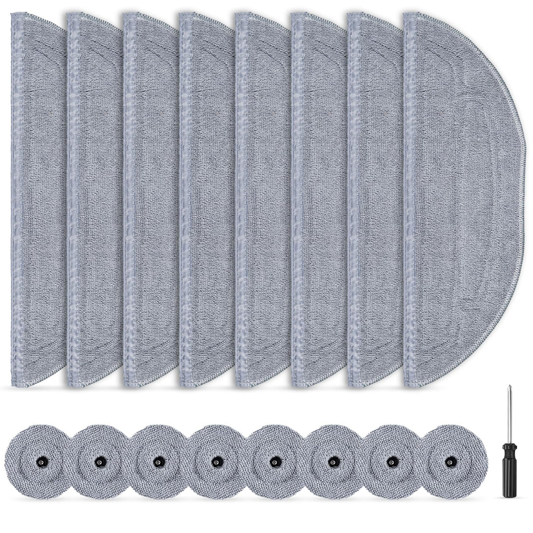 16 Stück Wischtücher für Roborock S8 Maxv Ultra Saugroboter, Mikrofaser VibraRise 3.0 Wischtuch Zube