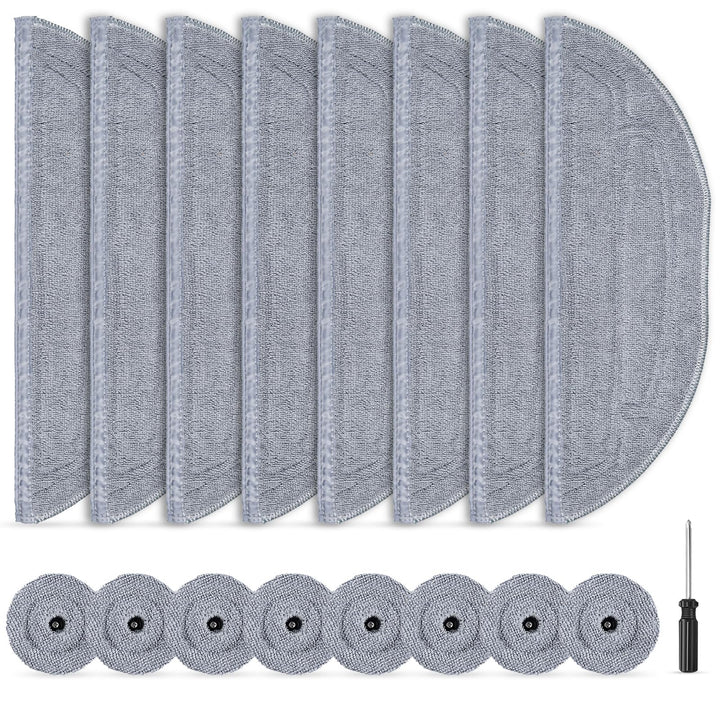 16 Stück Wischtücher für Roborock S8 Maxv Ultra Saugroboter, Mikrofaser VibraRise 3.0 Wischtuch Zube