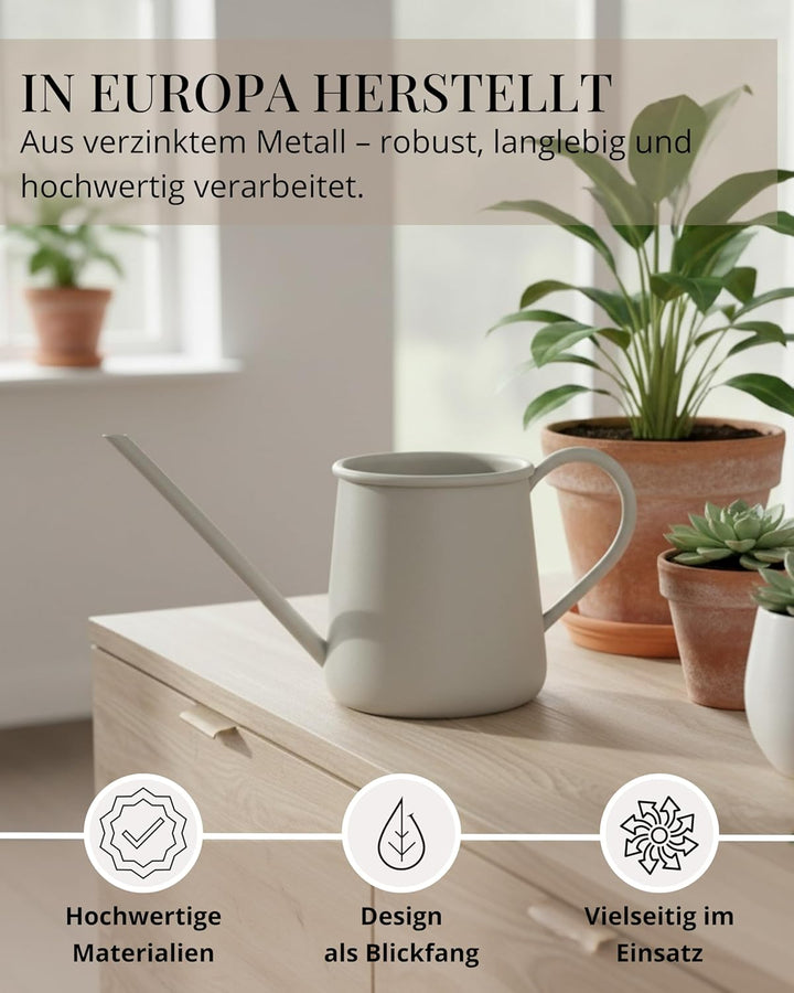Livlig53 Giesskanne 1L, Giesskanne Zimmerpflanzen, Blumengiesskanne mit extra langem Ausguss, Giessk