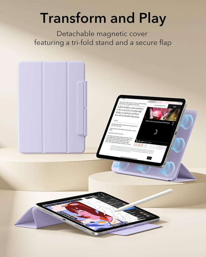 ESR für iPad Air 11 Zoll 2026 Hülle M4/M3/M2, iPad Air 5/4 Hülle (2025/2024/2022/2020) Starke Magnet