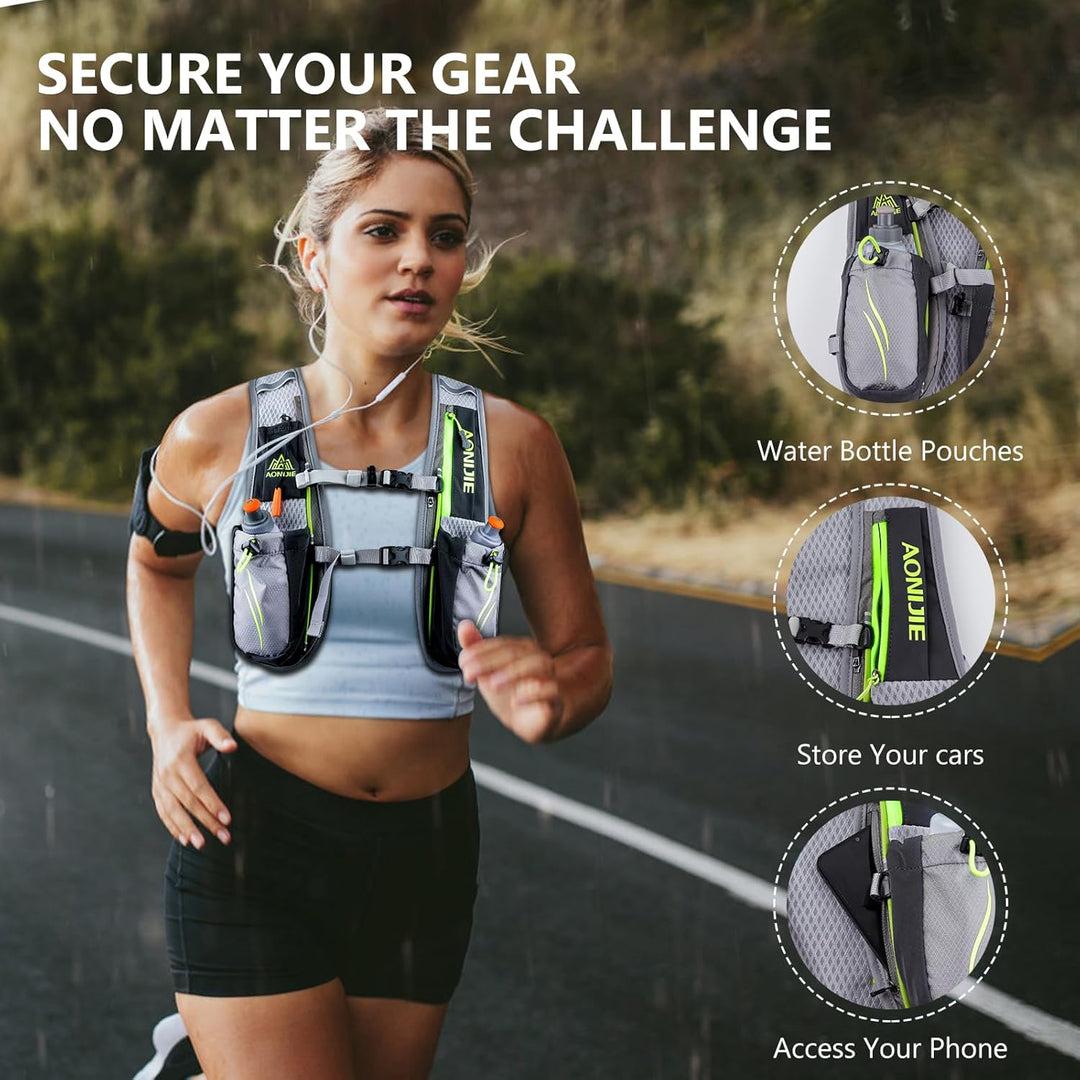 Geila Trinkrucksack, Trinkweste Outdoorsport Trail Marathoner Running Race Leichter Rucksack für Män