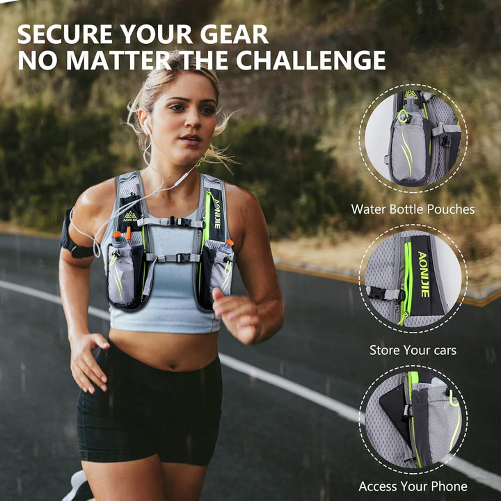 Geila Trinkrucksack, Trinkweste Outdoorsport Trail Marathoner Running Race Leichter Rucksack für Män