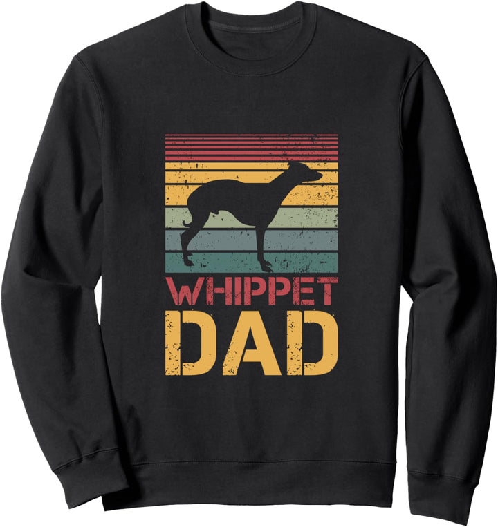 Whippet Dad Vintage Retro Sweatshirt