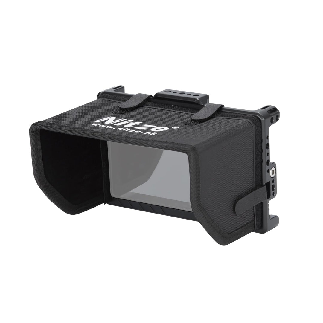 Nitze Cage for Feelworld LUT6 / LUT6S / LUT6E Monitor with Sunhood and HDMI Cable Clamp Built-in NAT