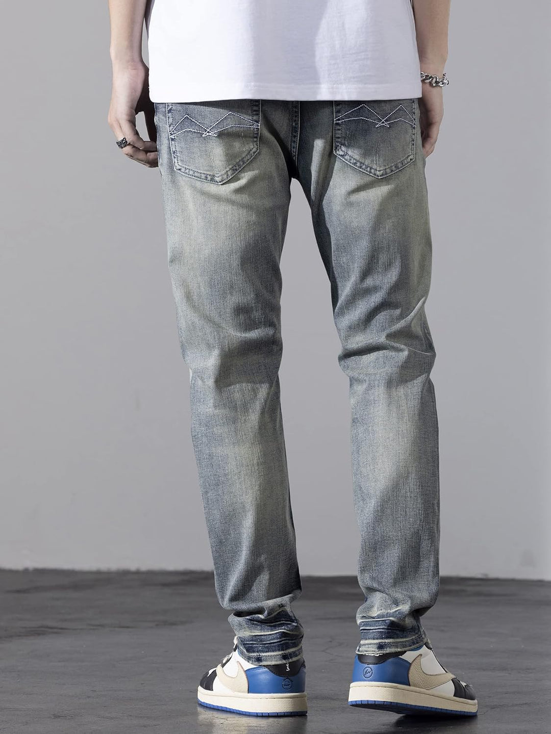 Jeans Herren Leichte Sommerjeans Lang Dünner Leichter Stoff Büro Lang Business Freizeit 28W / 29L 12