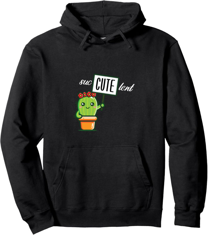 Suc Cute Lent Succulente Lustiges Kaktus-Zitat Pullover Hoodie
