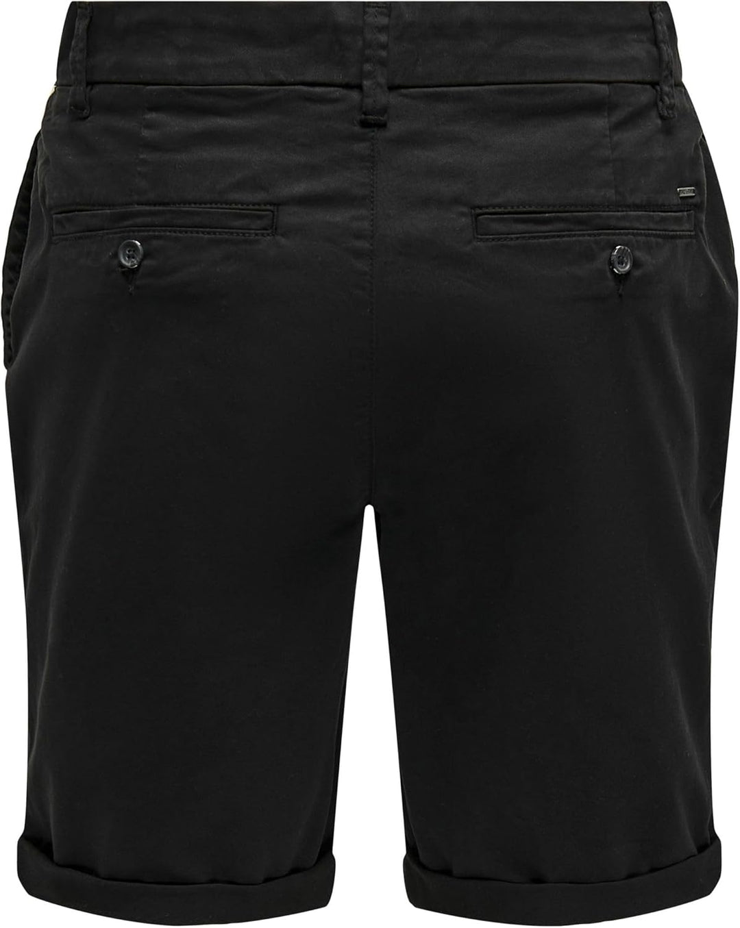 ONLY & SONS Male Chino Shorts ONSPETER Normal geschnitten Shorts M Schwarz, M Schwarz