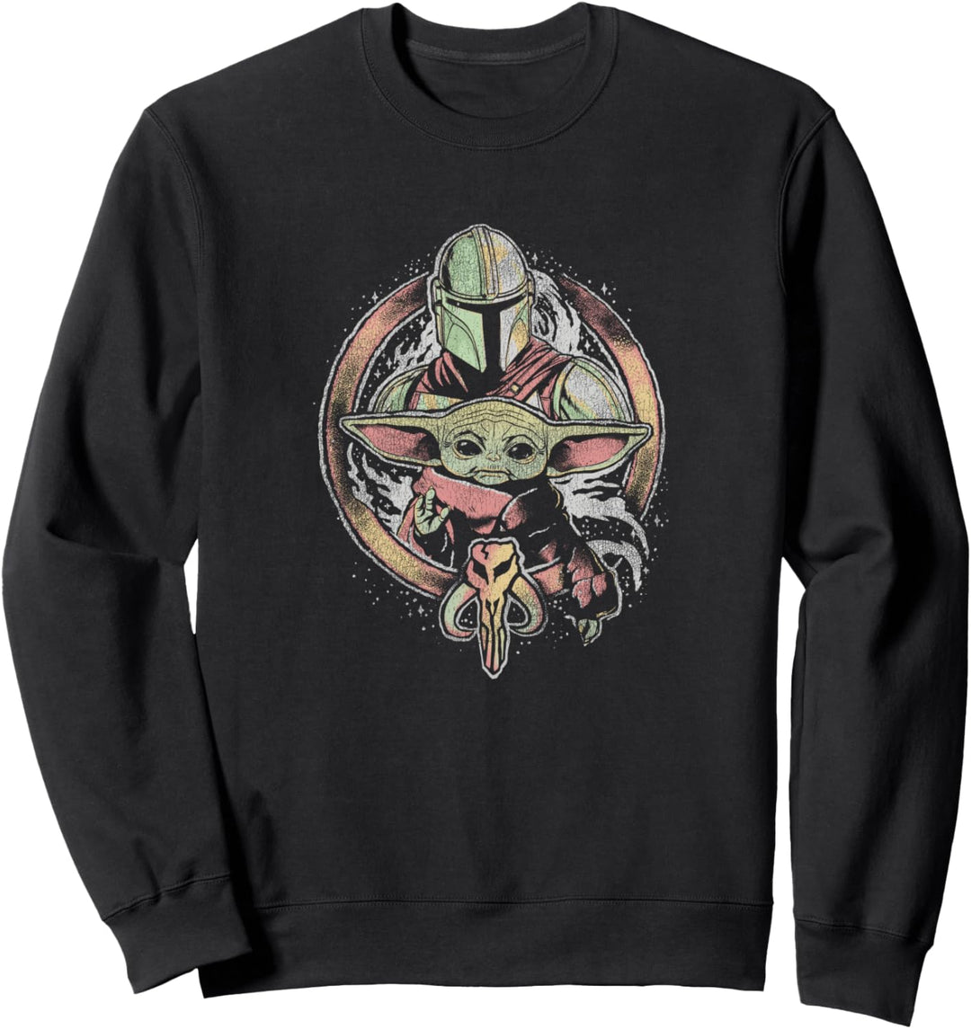 Star Wars: The Mandalorian- Buddies Circle vorne und hinten Sweatshirt