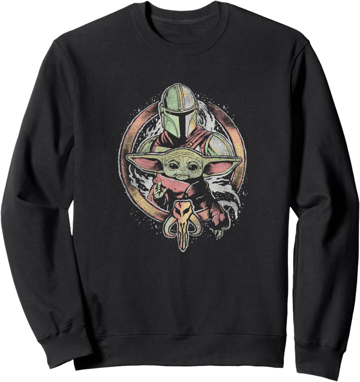Star Wars: The Mandalorian- Buddies Circle vorne und hinten Sweatshirt