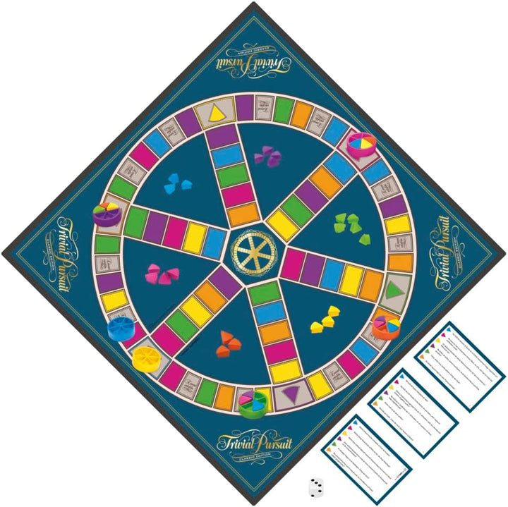 Hasbro Gaming Trivial Pursuit Brettspiel, Spielplan in klassischem Design und Farben, Perfekt für Pa