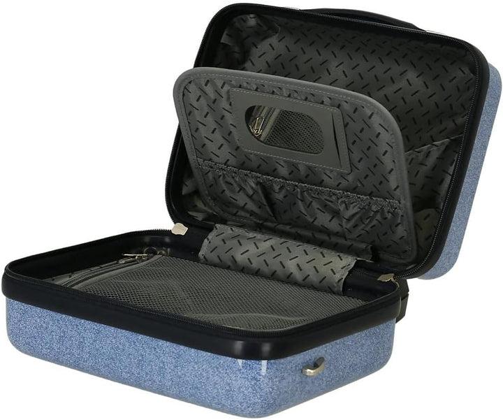 Disney Minnie Make it Rain Bows Verstellbarer Kulturbeutel mit Schultertasche, Blau, 29 x 21 x 15 cm