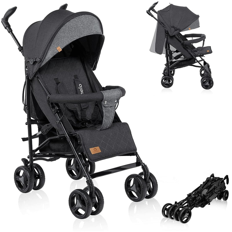 LIONELO Irma Kinderwagen bis 15 kg, Kinderwagen, leichter moderner Kinderwagen mit Liegefunktion, fa