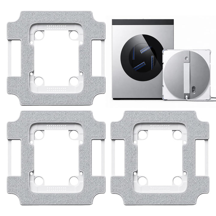 Reinigungspad-Halterung für Ecovacs Winbot W3 Omni Fensterputzroboter, 3er | Einfache Werkzeuglose M