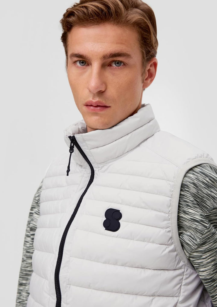 s.Oliver Herren Outdoor Weste, Grau