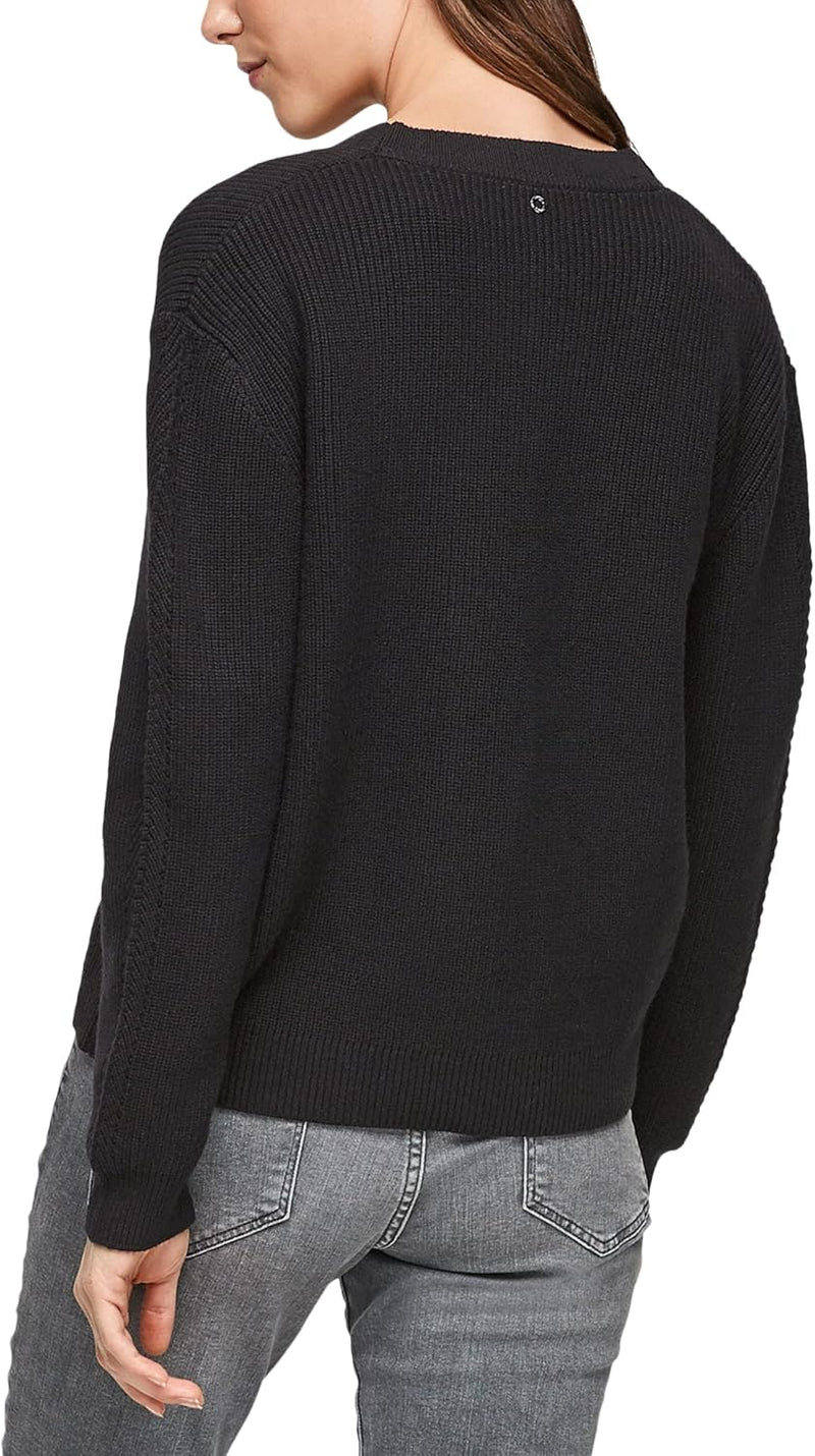 s.Oliver Cardigan aus Baumwollmix 46 9999 Schwarz, 46 9999 Schwarz