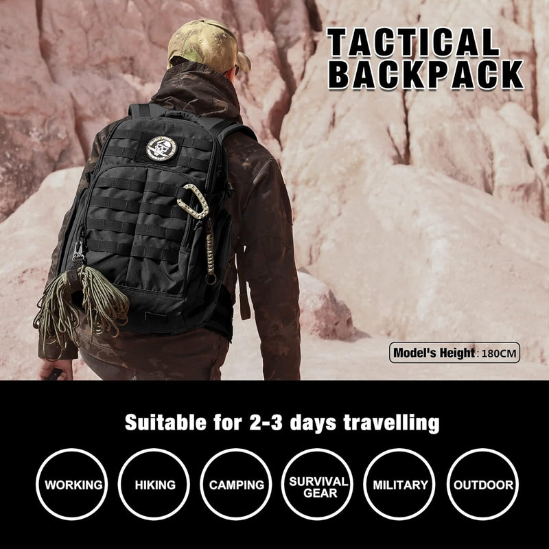 Mardingtop 25L/28L/40L Militär Rucksack Herren Arbeit für Taktischer Assault Wandern Reisen Outdoor