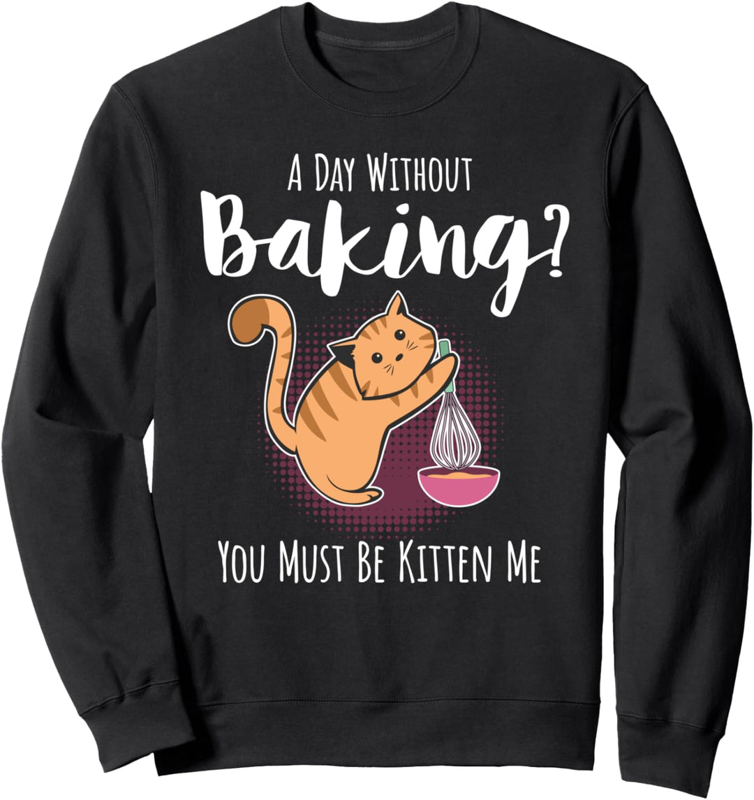 Lustiger Konditor Bäcker Pâtissier Backen I Kätzchen Katze Sweatshirt