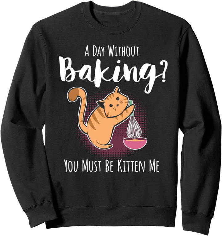 Lustiger Konditor Bäcker Pâtissier Backen I Kätzchen Katze Sweatshirt