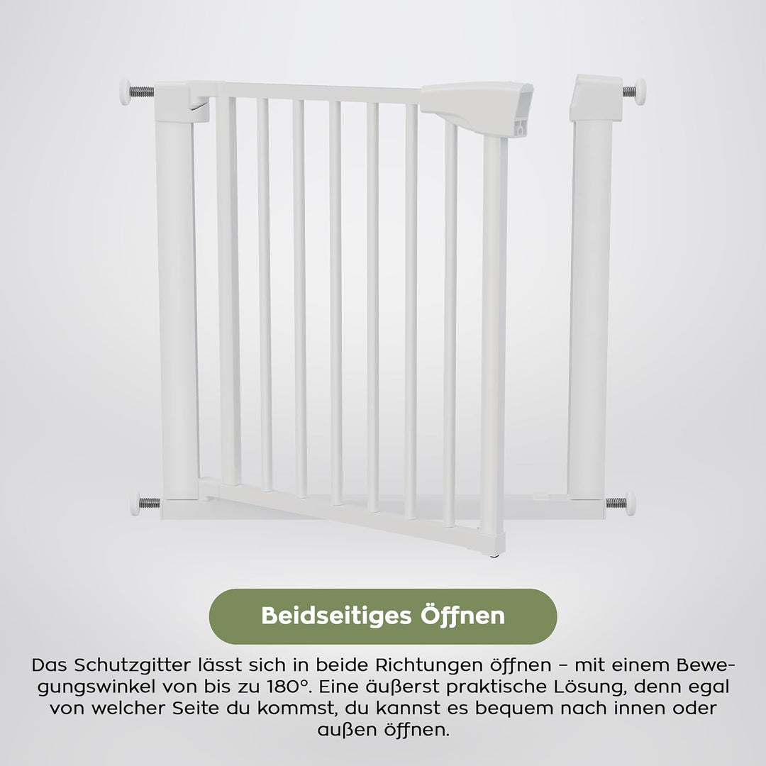 Tulano Guardian 3.5 Türschutzgitter ohne Bohren XXL - 75–110 cm breit | Treppenschutz für Kinder - A