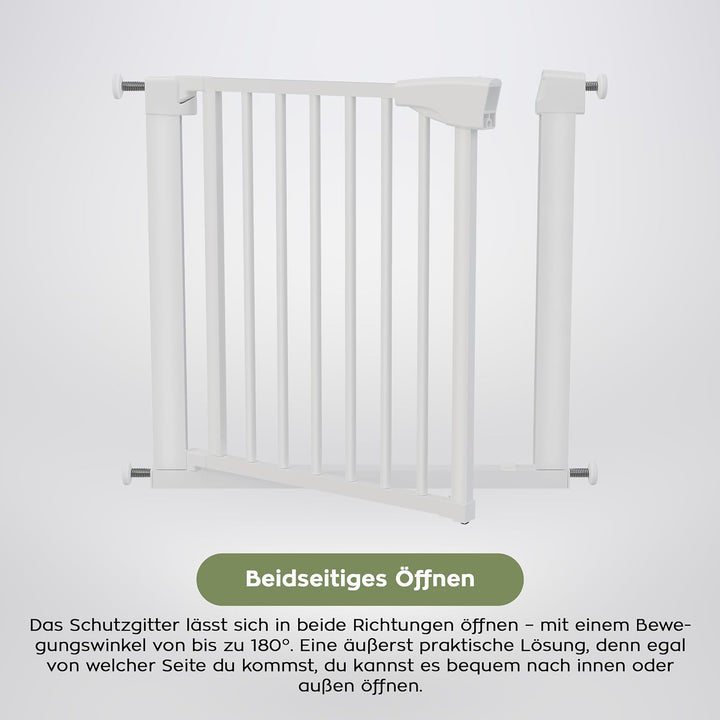 Tulano Guardian 3.5 Türschutzgitter ohne Bohren XXL - 75–110 cm breit | Treppenschutz für Kinder - A