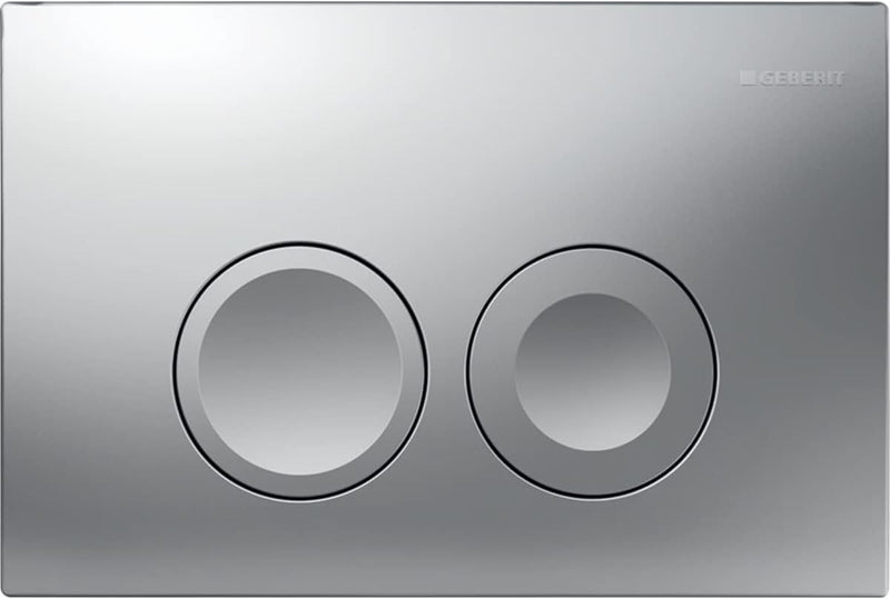 Geberit 115125115 Delta 25 Betätigungsplatte, Chrom-glänzend, Chrom-glänzend