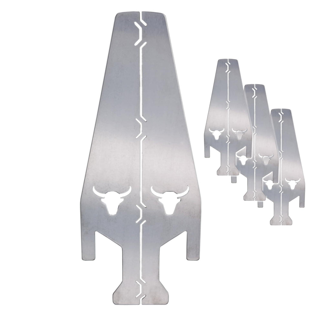 Grillfire T-SPACER XL (3er Set) | Edelstahl Abstandshalter für Feuerplatten | 16 cm Höhengewinn | Un