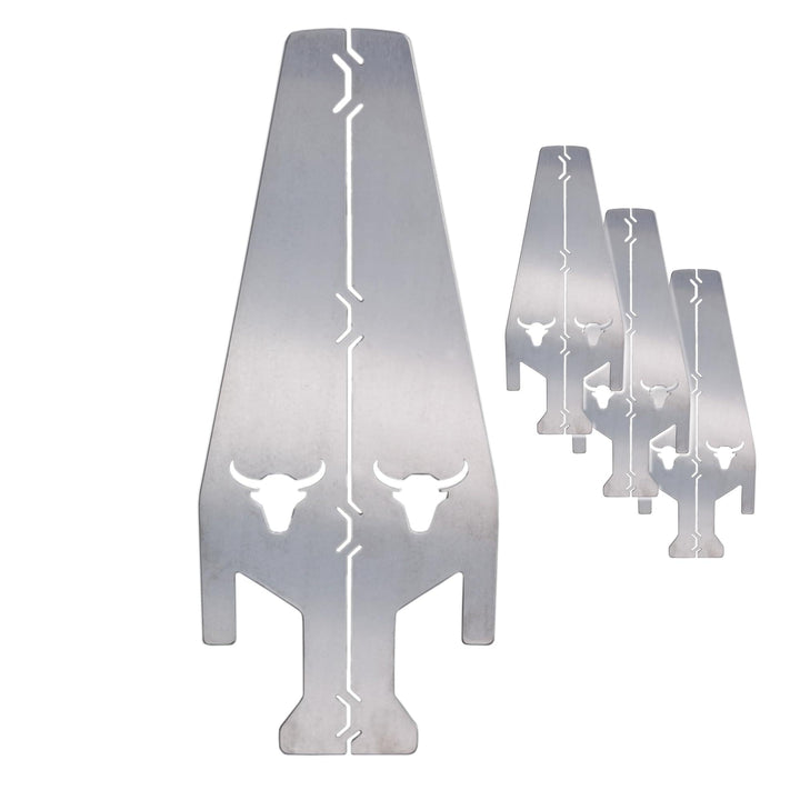 Grillfire T-SPACER XL (3er Set) | Edelstahl Abstandshalter für Feuerplatten | 16 cm Höhengewinn | Un